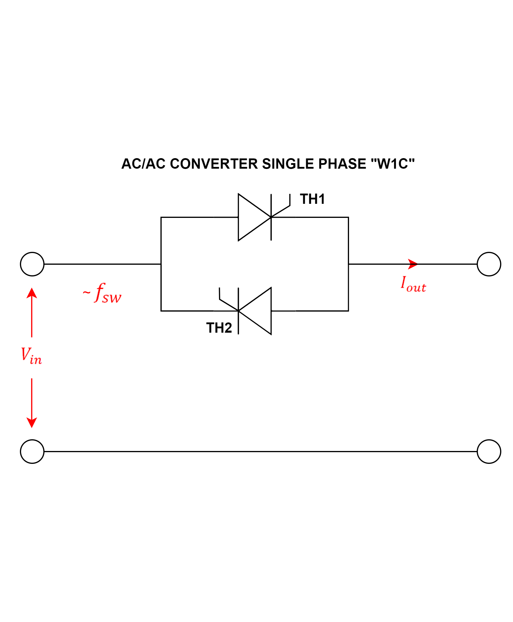 ac-ac converter single phases W1C